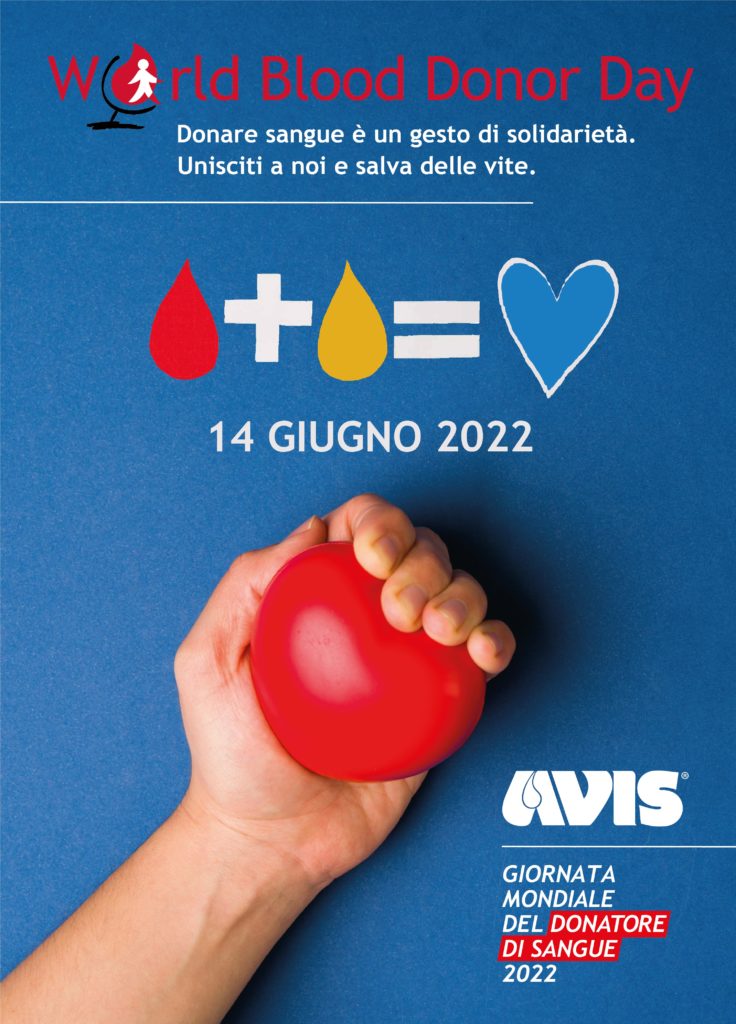 Manifesto Giornata Mondiale del Donatore di Sangue AVIS 2022